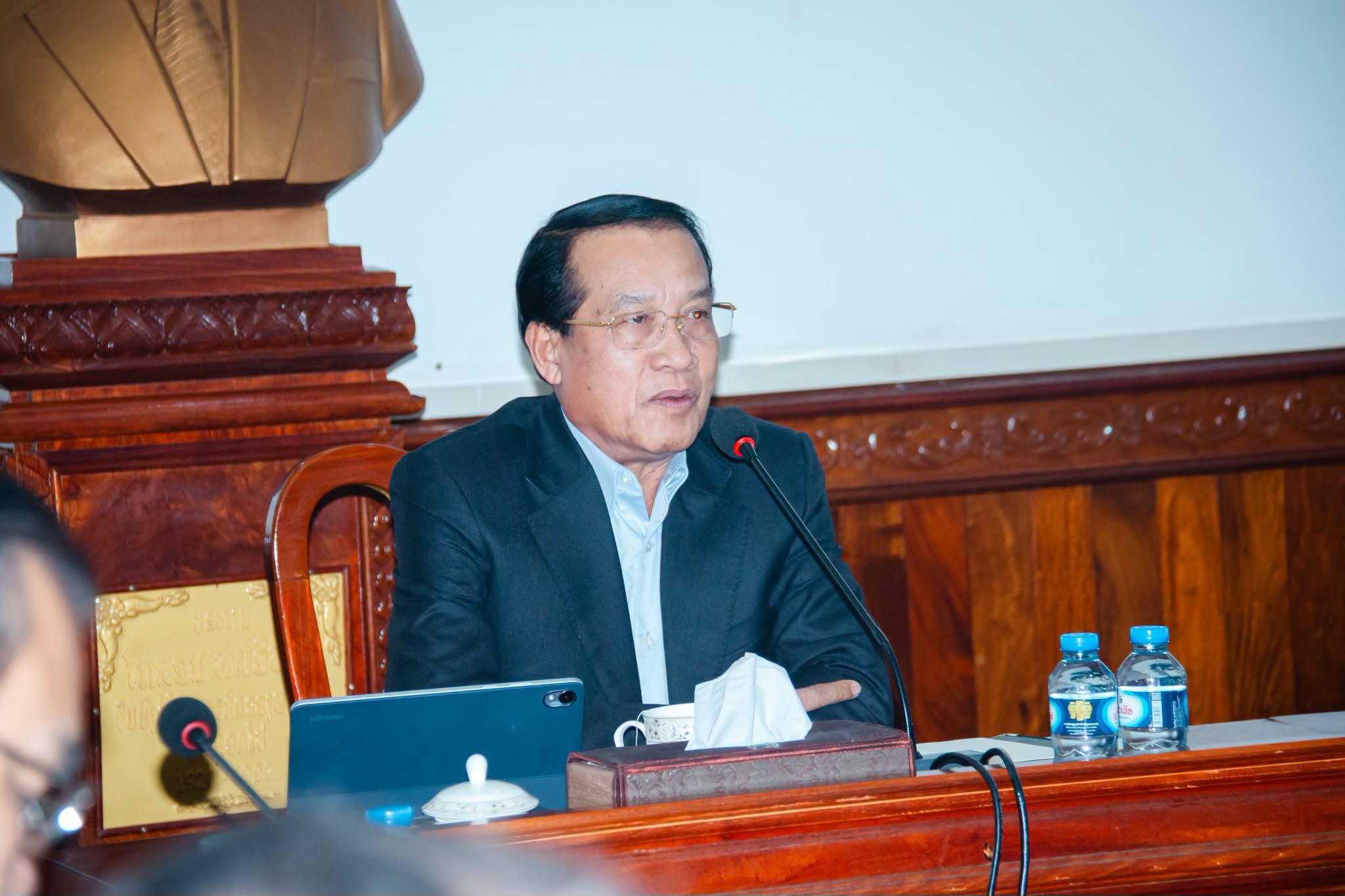 ກອງປະຊຸມປຶກສາຫາລື ແລະ ຮັບຟັງທິດຊີ້ນຳການກະກຽມຈັດຕັ້ງຜັນຂະຫຍາຍຜົນສຳເລັດວຽກງານກວດກາທົ່ວປະເທດ ຄັ້ງທີ V